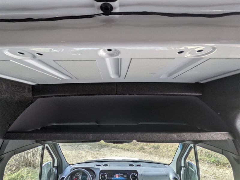 Mercedes Sprinter headlienr shelf top space