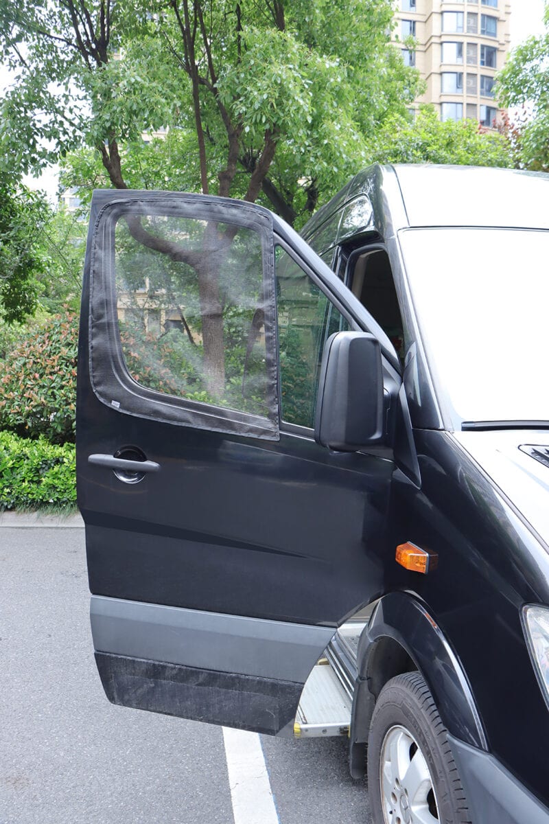 sprinter van front door bug screen