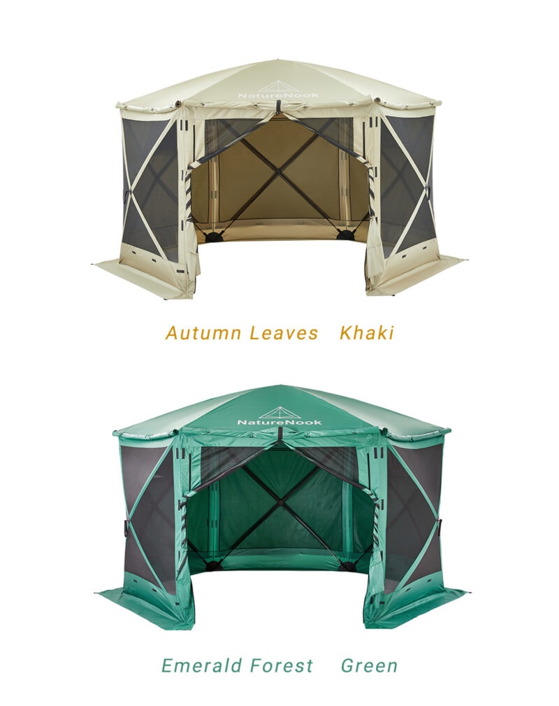 Portable Gazebo Khaki & Green