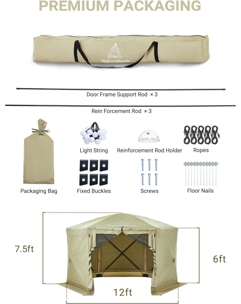 Screen House khaki Packing Details